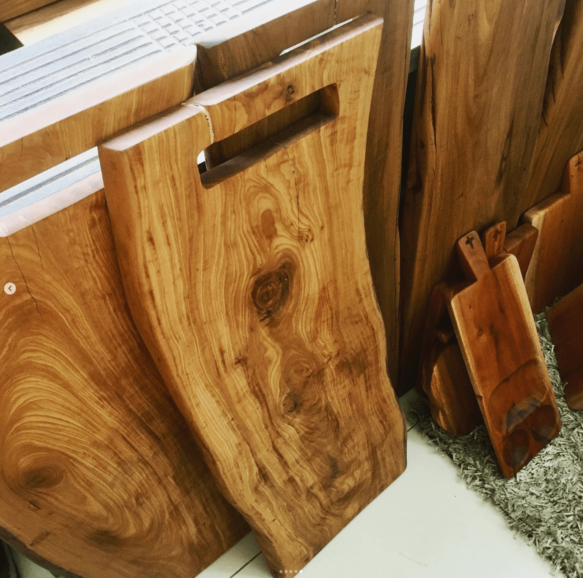 Live-Edge Boards with Handles