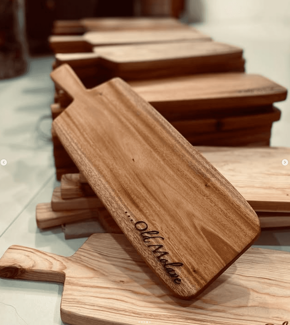 Paddle-Style Serving Boards